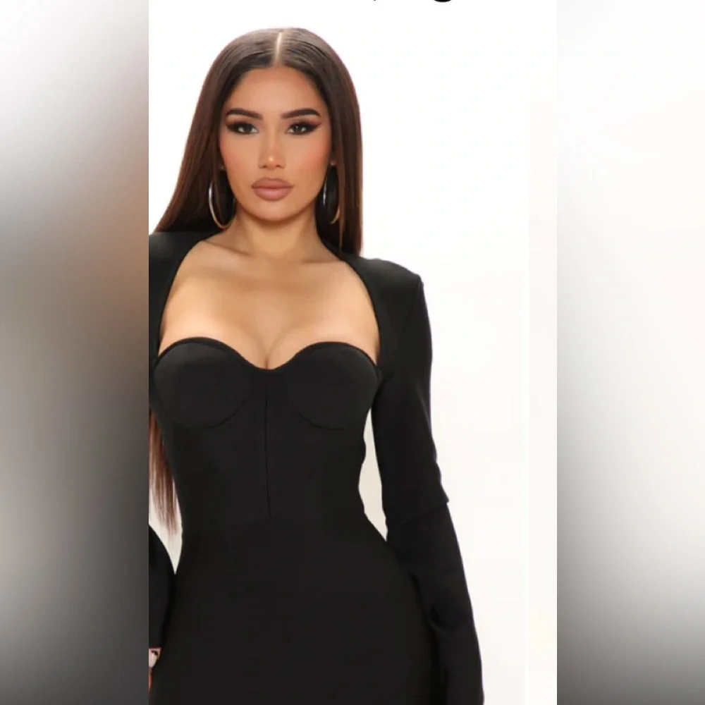 fashion nova elisabel bandage midi dress